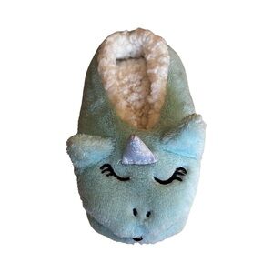 Plush Green Unicorn Slipper Size 1 (3 for $12 item)